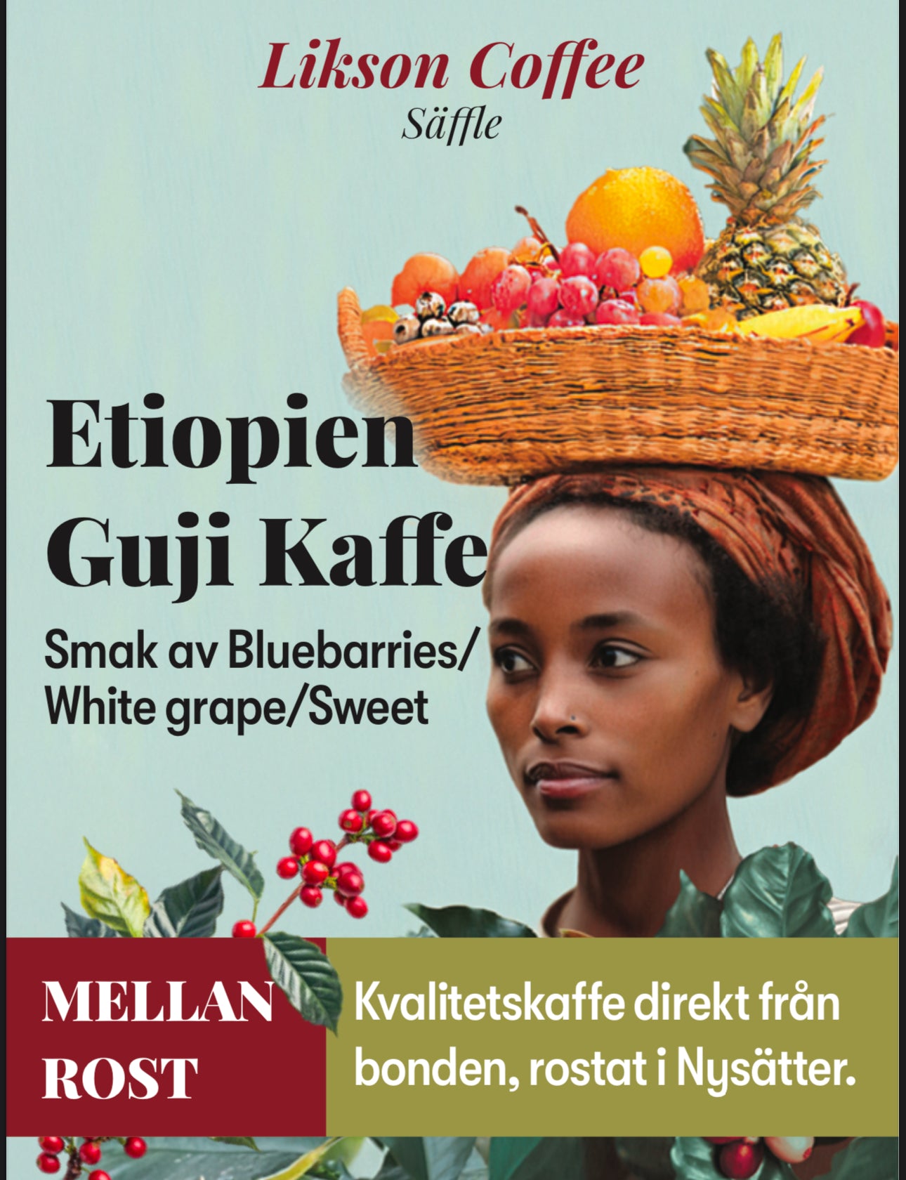 ETHIOPIA -GUJI ROASTED COFFEE-SPECIALITY GRADE